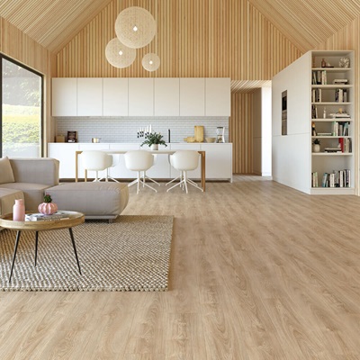 Luxury Vinyl Living Room Flooring Moduleo, Can You Put Vinyl Floor Tiles On The Ceiling